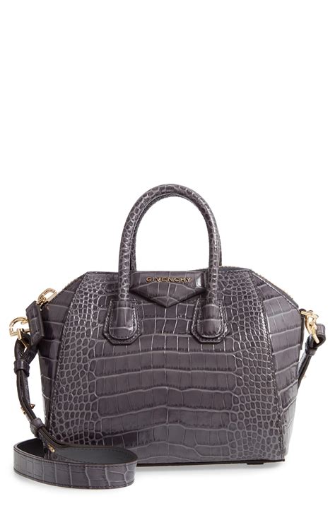 tas givenchy antigona croco|Givenchy antigona mini bag.